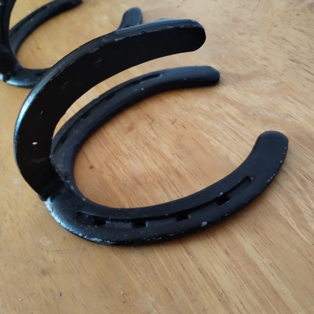 2 Cast iron horseshoe coat hanger home decor